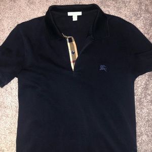 Navy blue Burberry polo